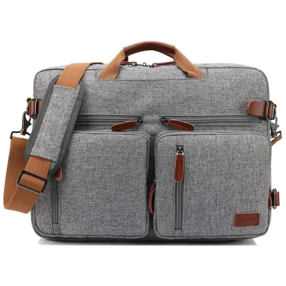 Men's Canvas Messenger Bag – Convertible Work Carry