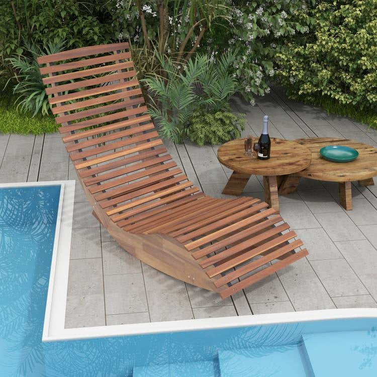Acacia Wood Rocking Chair
