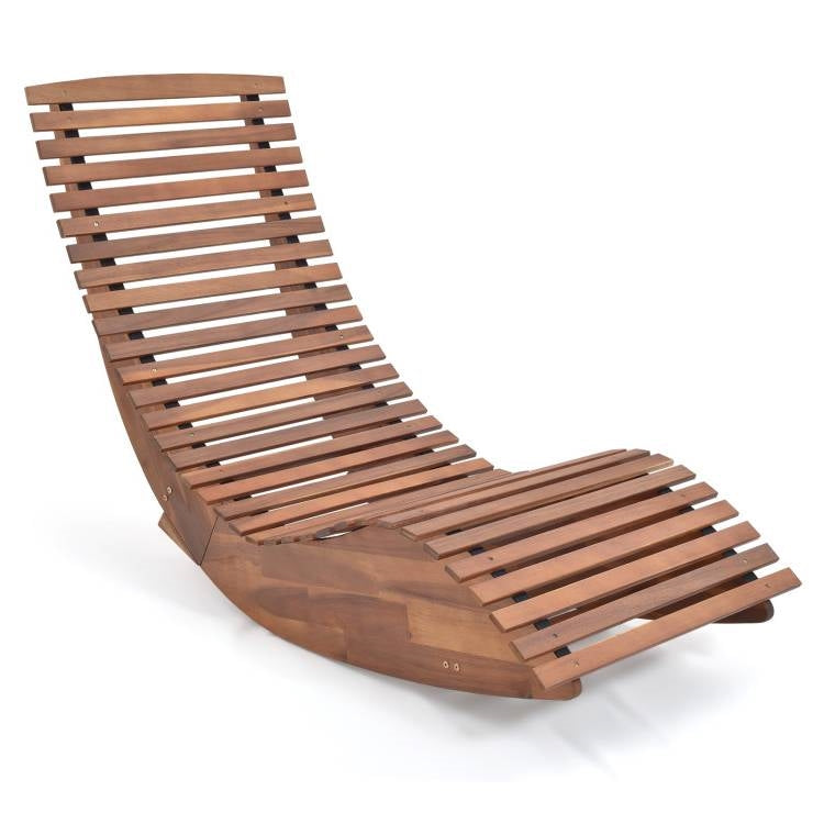 Acacia Wood Rocking Chair