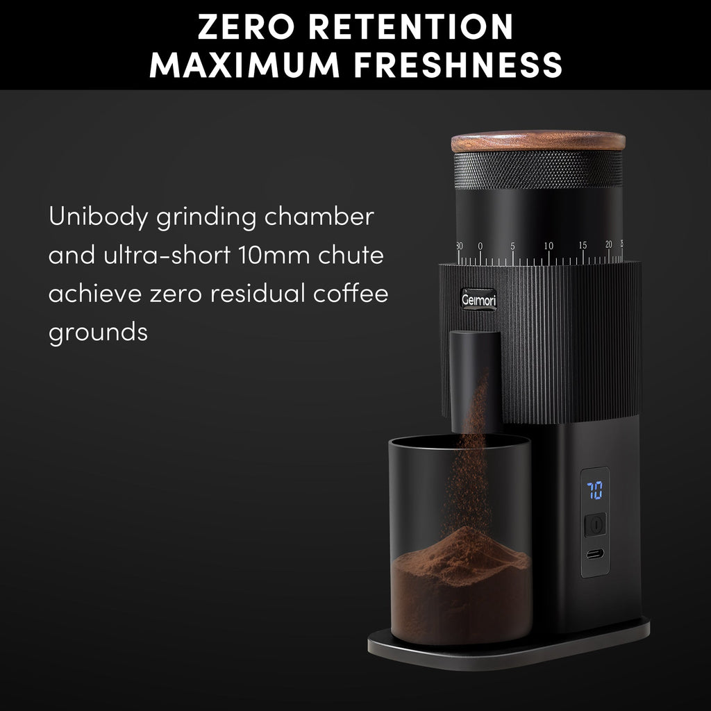 Geimori T38 Battery Coffee Grinder — Portable Espresso & Filter