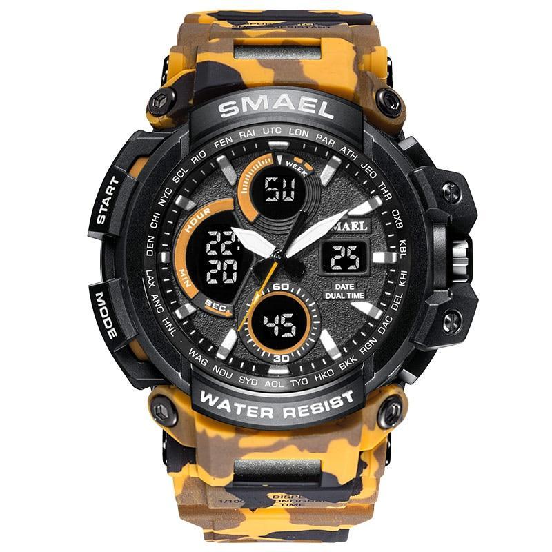 Men's Military Sport Watch – LED, 50M Waterproof
