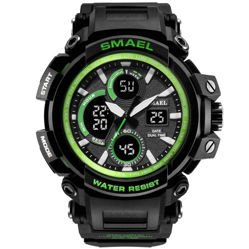 Men's Military Sport Watch – LED, 50M Waterproof