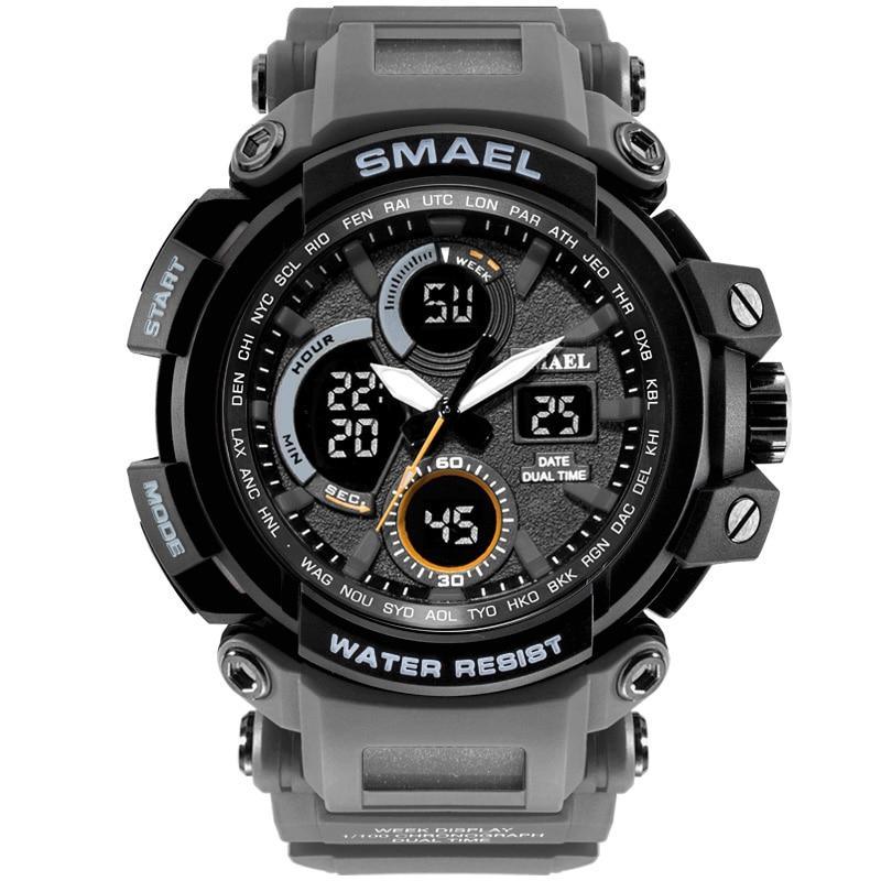 Men's Military Sport Watch – LED, 50M Waterproof
