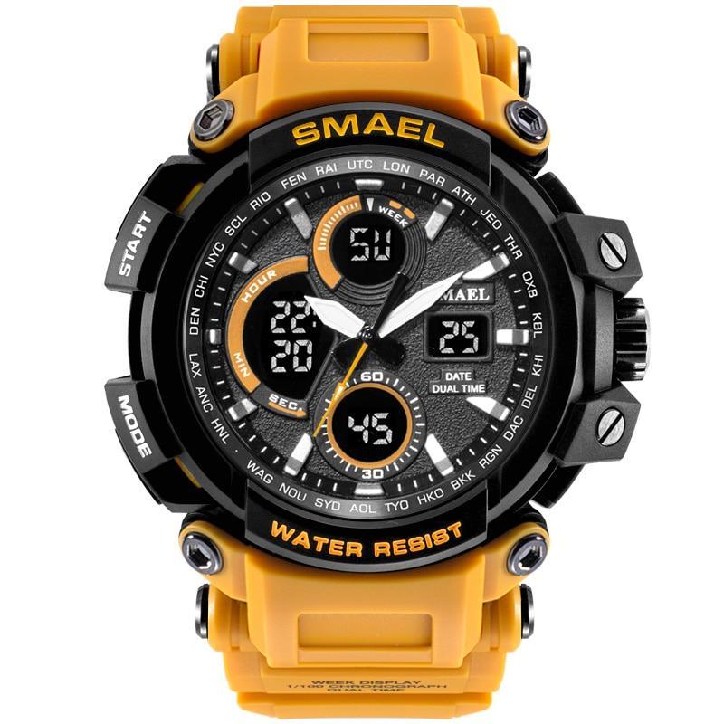 Men's Military Sport Watch – LED, 50M Waterproof