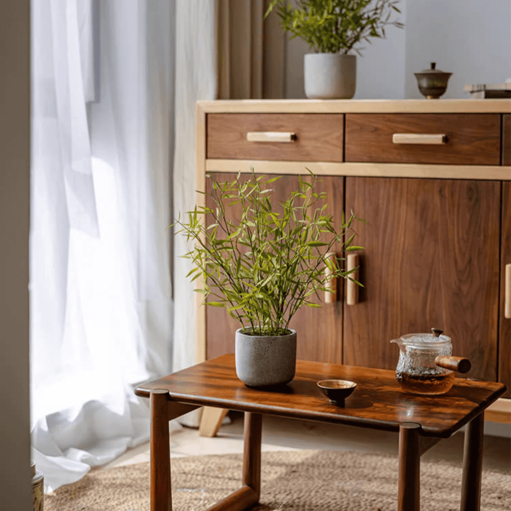 Mini Bamboo Leaf Potted Plant