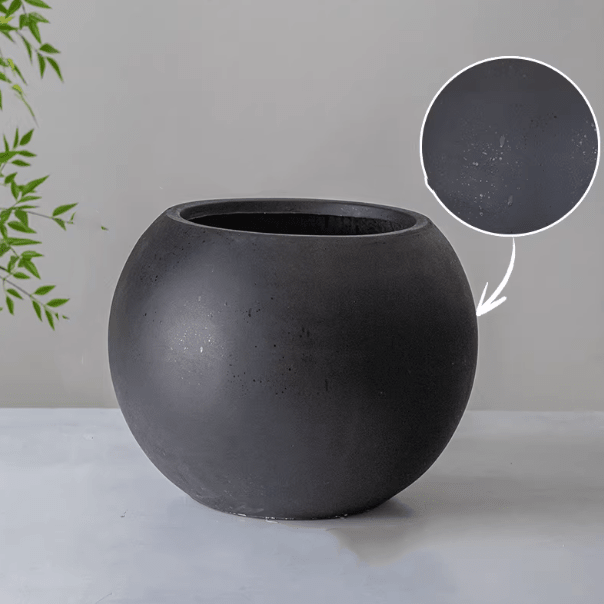Round Clay Planter