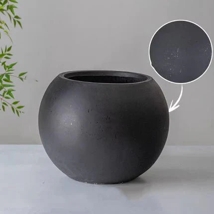 Round Clay Planter