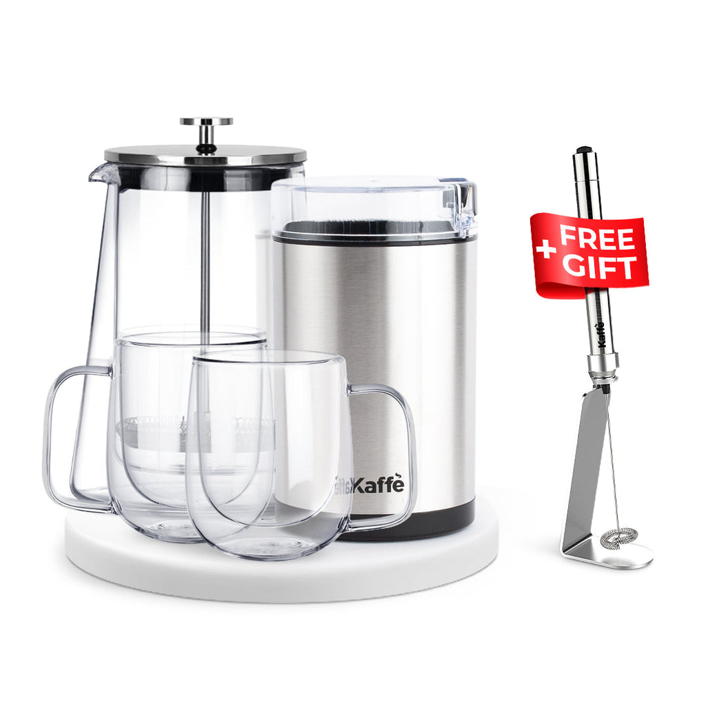 Kaffe French Press Gift Set – Glass