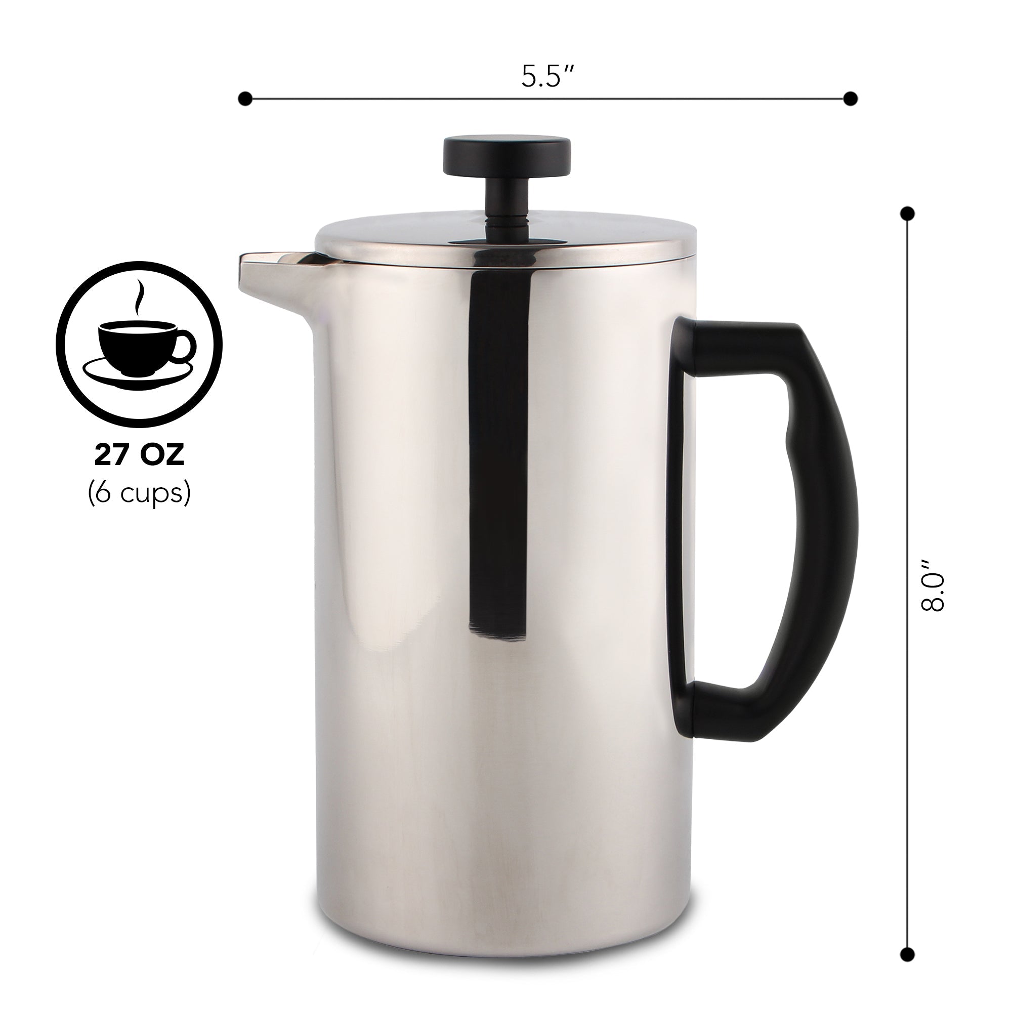 Kaffe French Press Essentials Set – Stainless Steel