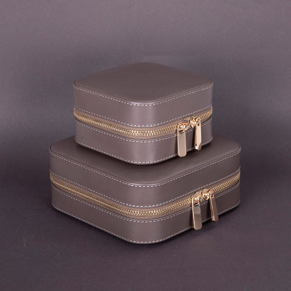 Amanda Leather Jewelry Box, Medium