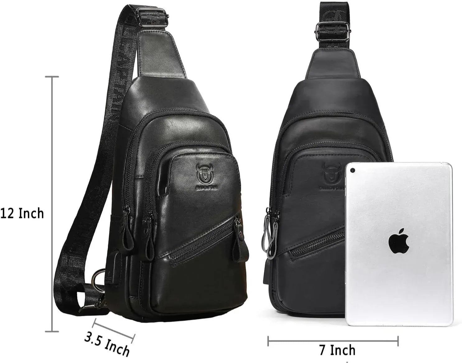 Men's Genuine Leather Sling Bag – Modern Work Carry