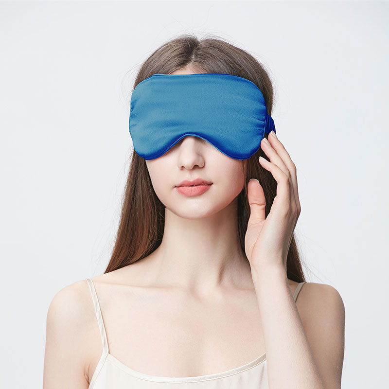 22 Momme 100% Mulberry Silk Sleep Set – Eye Mask, Headband & Scrunchie, Light-Blocking
