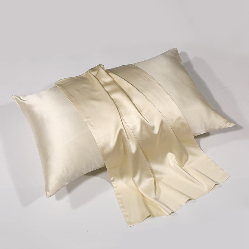 30 Momme Solid Double-Sided Silk Pillowcase with Hidden Zipper, Multicolour Hypoallergenic 100% Mulberry Silk
