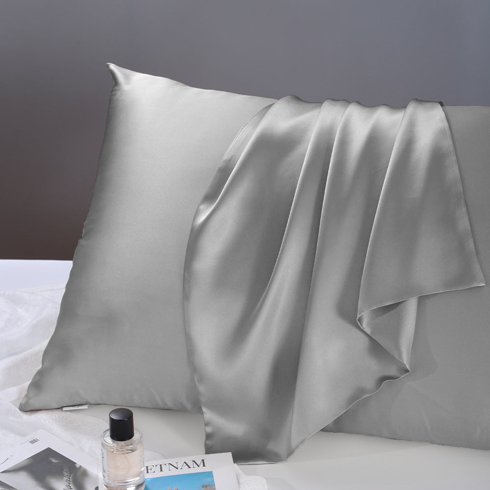 19 Momme Solid Double-Sided Silk Envelope Pillowcase with Hidden Closure, Multicolour Hypoallergenic 100% Mulberry Silk