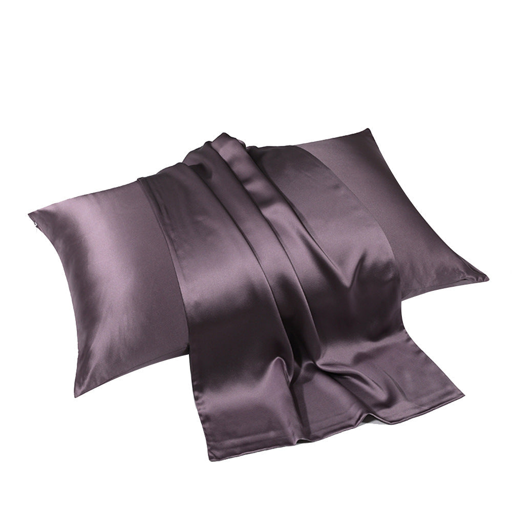 30 Momme Solid Double-Sided Silk Pillowcase with Hidden Zipper, Multicolour Hypoallergenic 100% Mulberry Silk