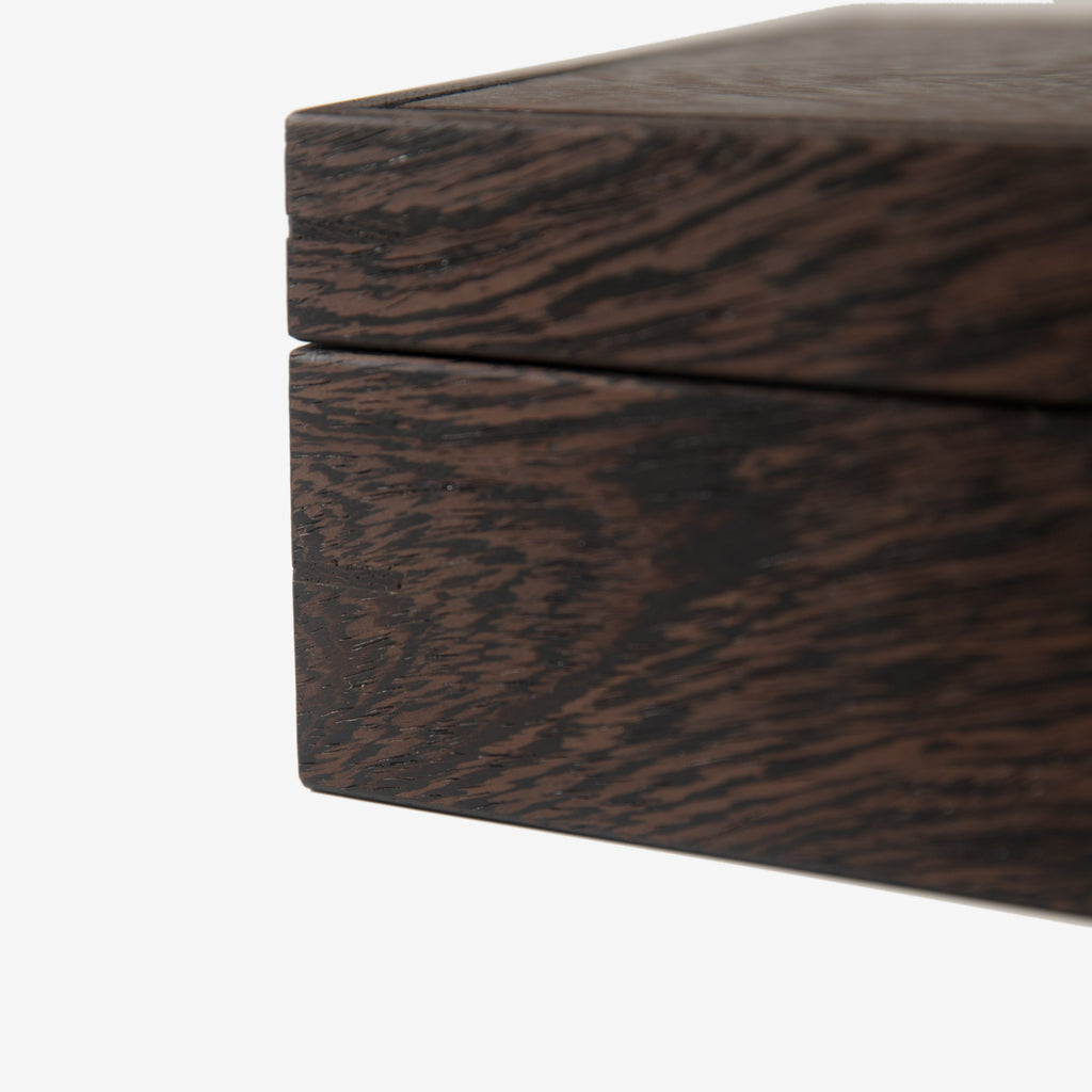Watch Box - Wenge Hardwood - 8 Watch Compartments