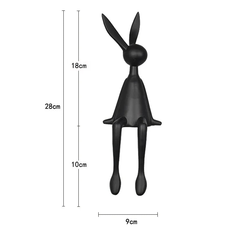 Abstract Rabbit Sculpture — Home Décor