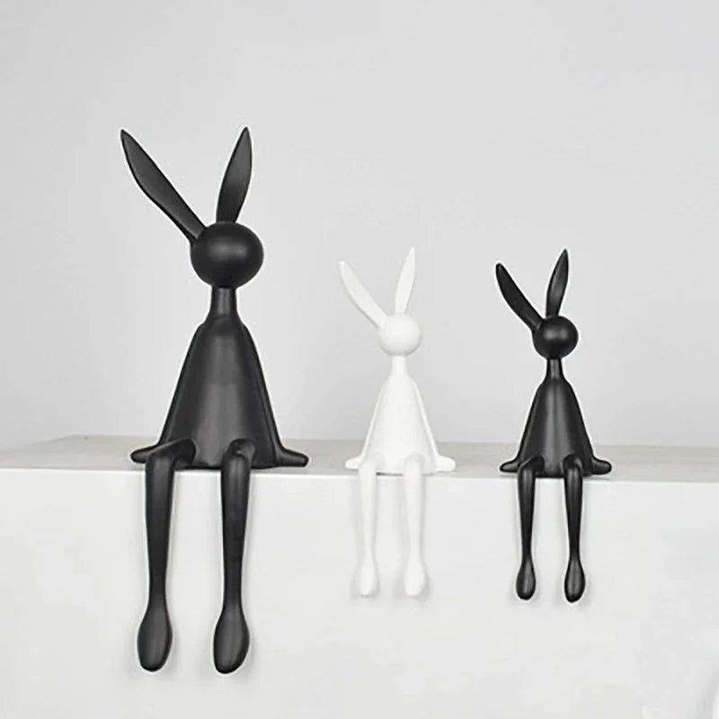 Abstract Rabbit Sculpture — Home Décor