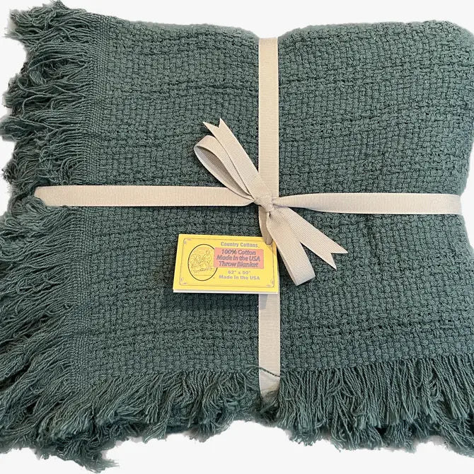 100% Cotton Throw Blanket