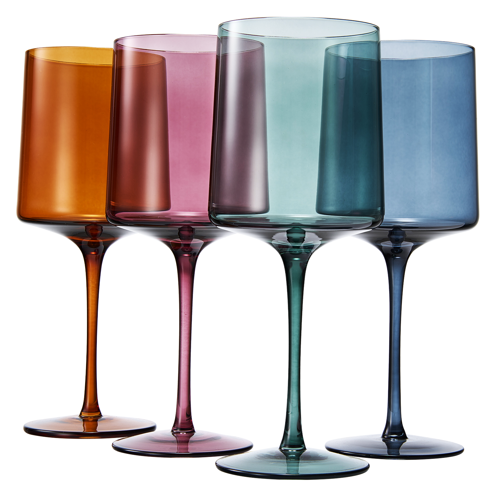 Tonal Stemmed Wine Glassware, Set of 6