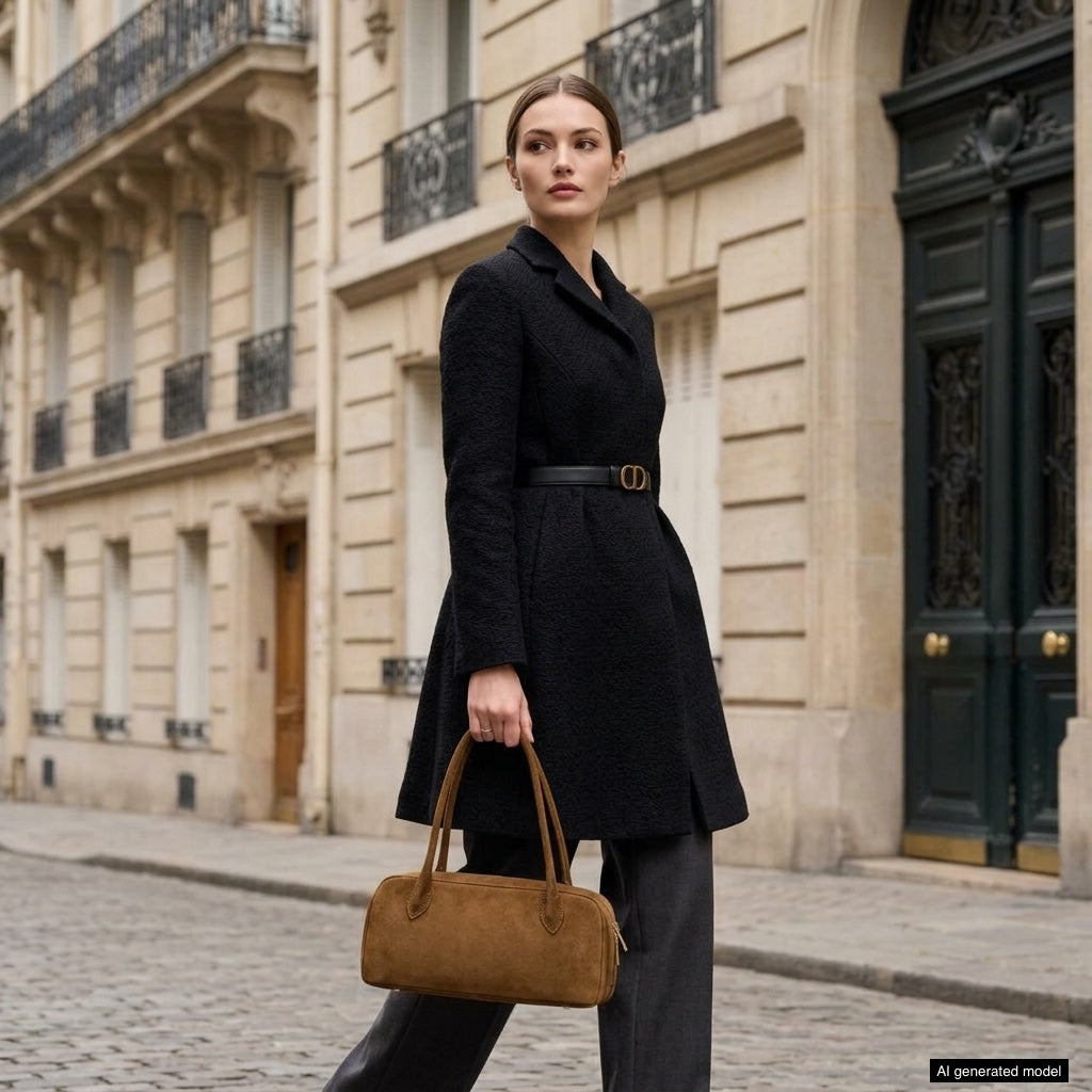 Italian Genuine Suede Shoulder Bag | Pavia