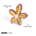 18K Gold Pearl Flower Ring