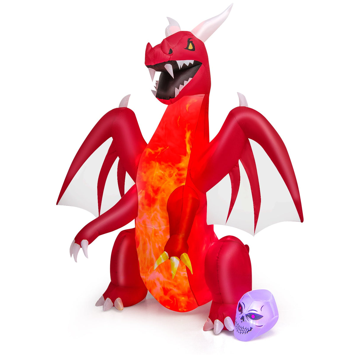 Light-Up Red Dragon Halloween Inflatable
