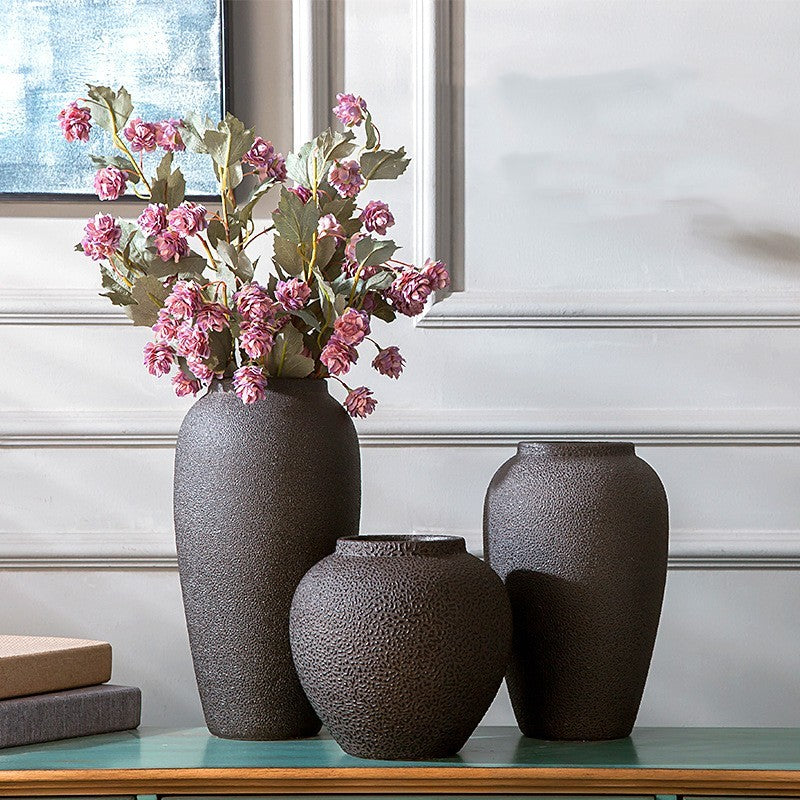 Ceramic Retro Pottery Flower Vase