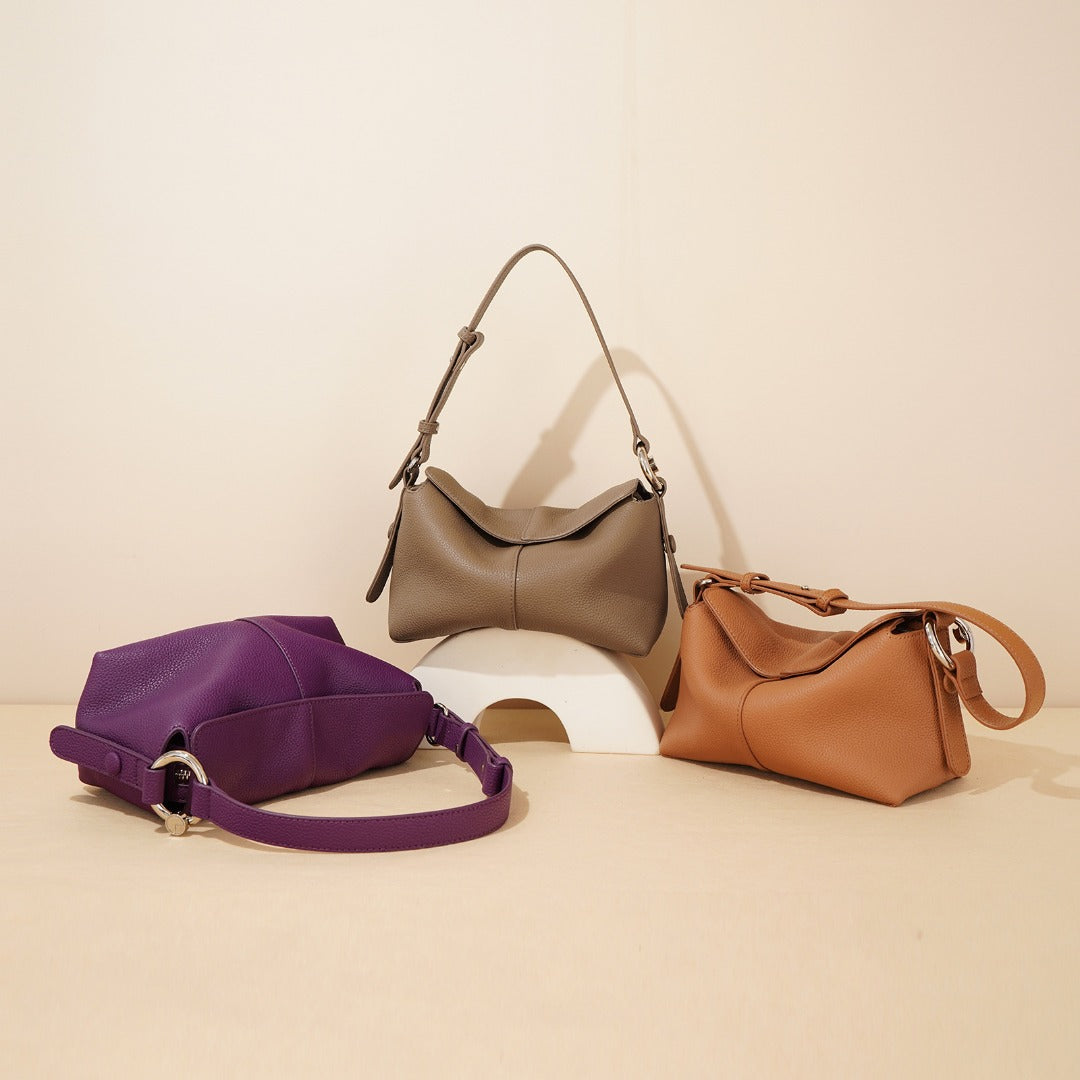 Elegant Leather Underarm Bag