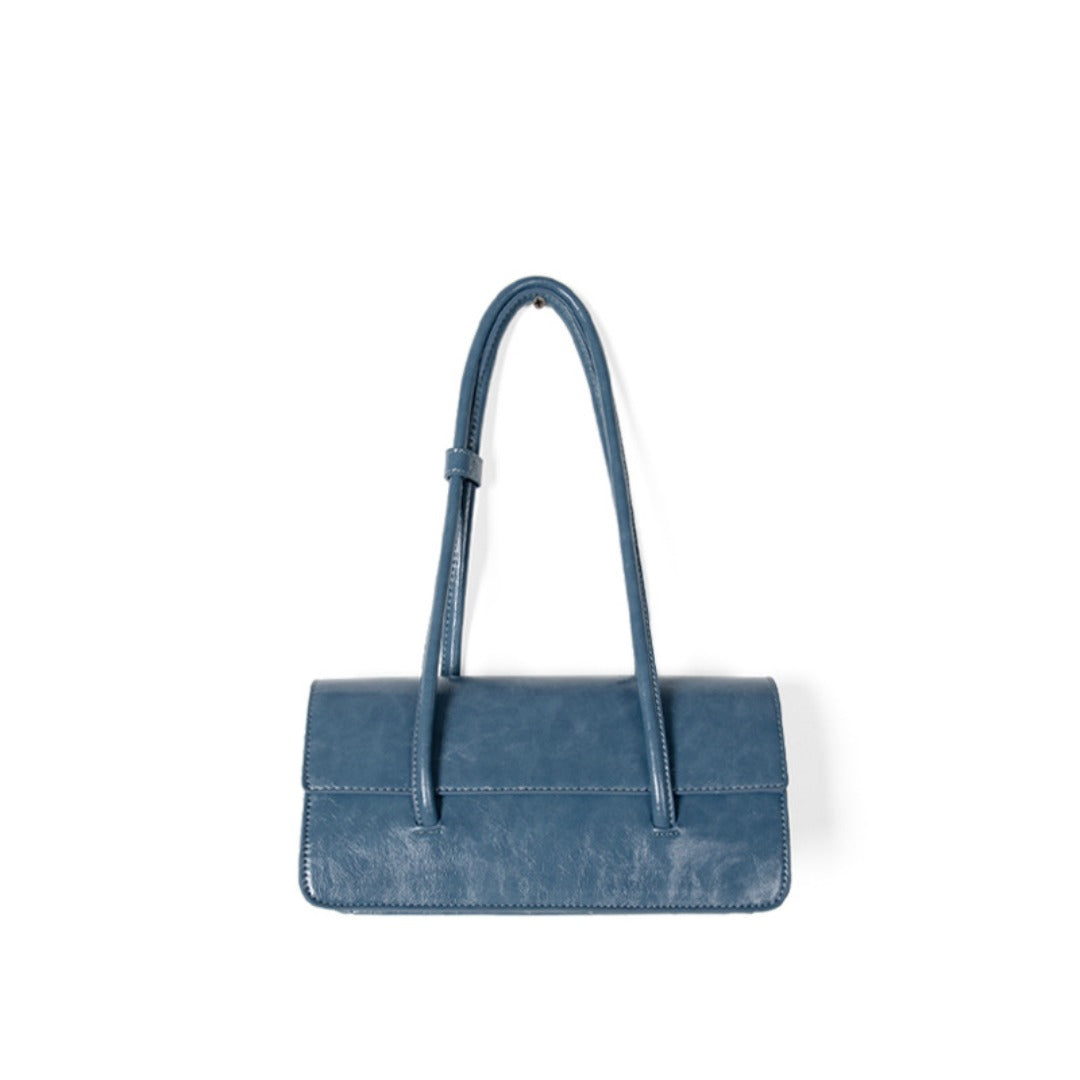 Oil Wax Leather Shoulder Bag