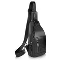 Men's Genuine Leather Sling Bag – Slim Professional Carry