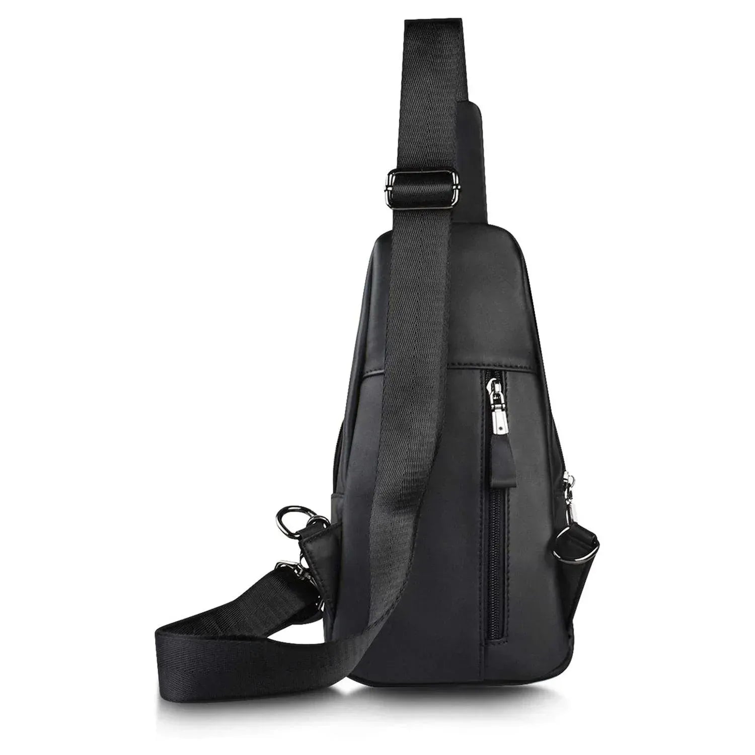 Men's Genuine Leather Sling Bag – Slim Professional Carry