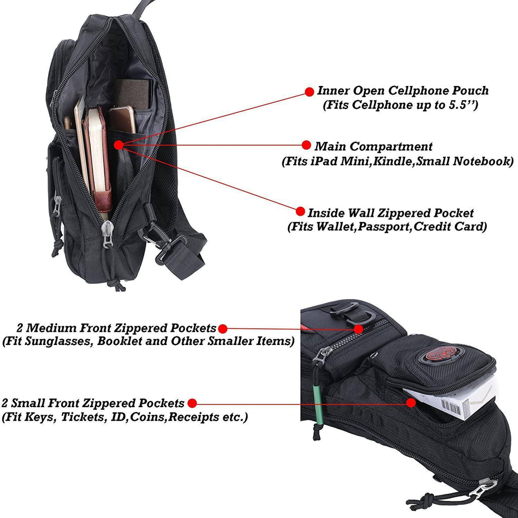 Men's Nylon Sling Bag – Ultralight Urban Carry