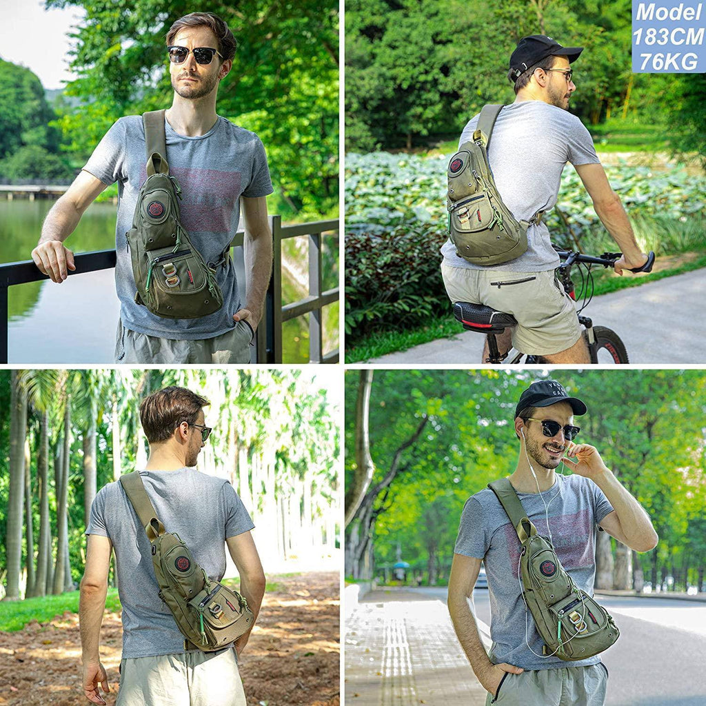 Men's Nylon Sling Bag – Ultralight Urban Carry