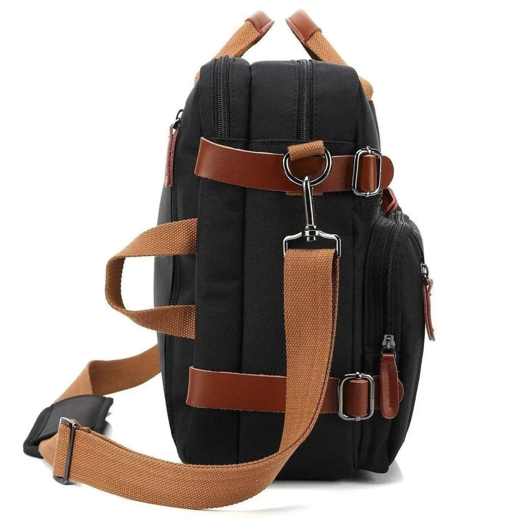Men's Canvas Messenger Bag – Convertible Work Carry