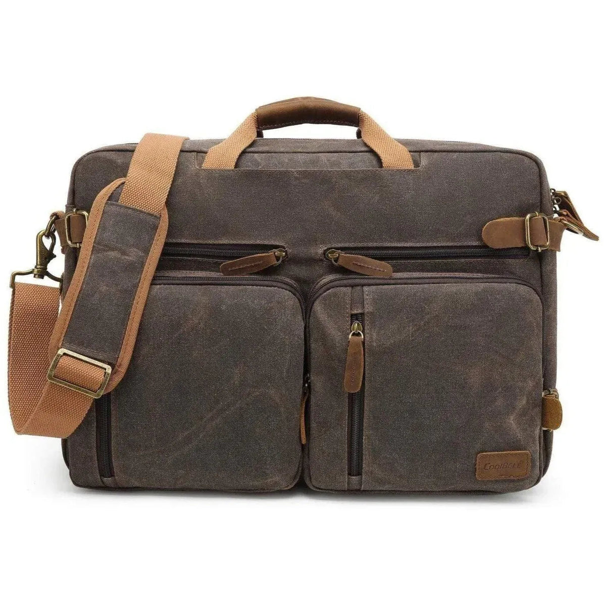 Men's Canvas Messenger Bag – Convertible Work Carry