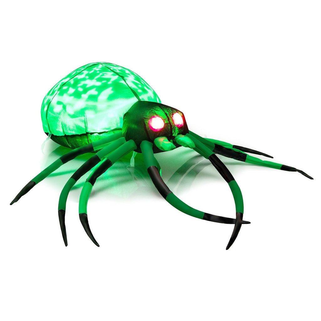 Light-Up Inflatable Halloween Spider with Web