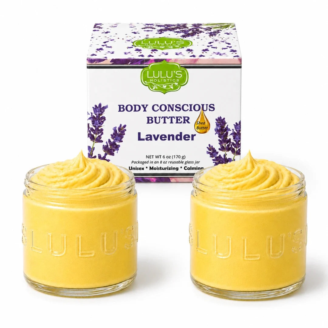 Lavender Glowing Whipped Body Butter with Raw African Yellow Shea Base