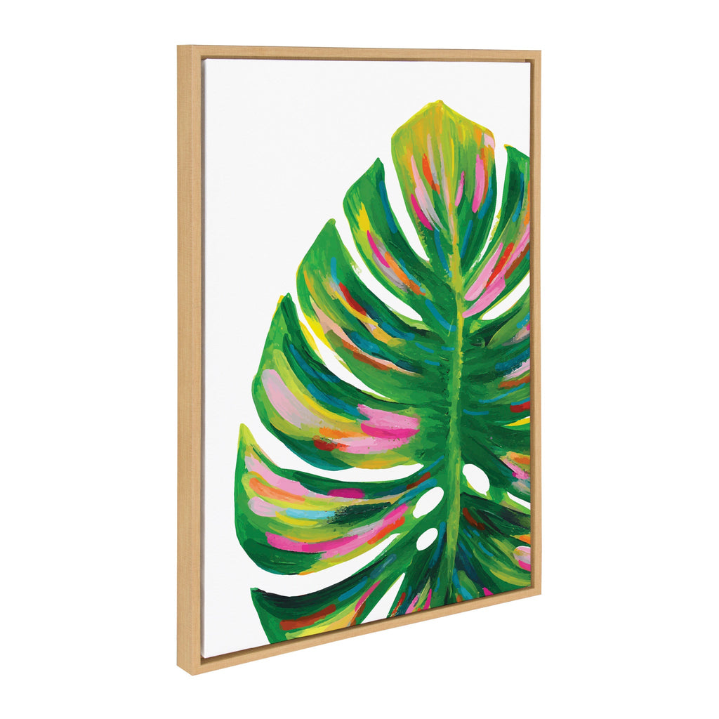 Sylvie Monstera Framed Canvas Art Set – EV Monstera, 582 Monstera & Monstera Leaves