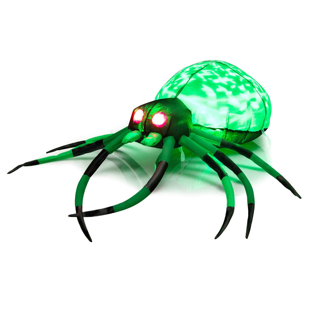 Light-Up Inflatable Halloween Spider with Web