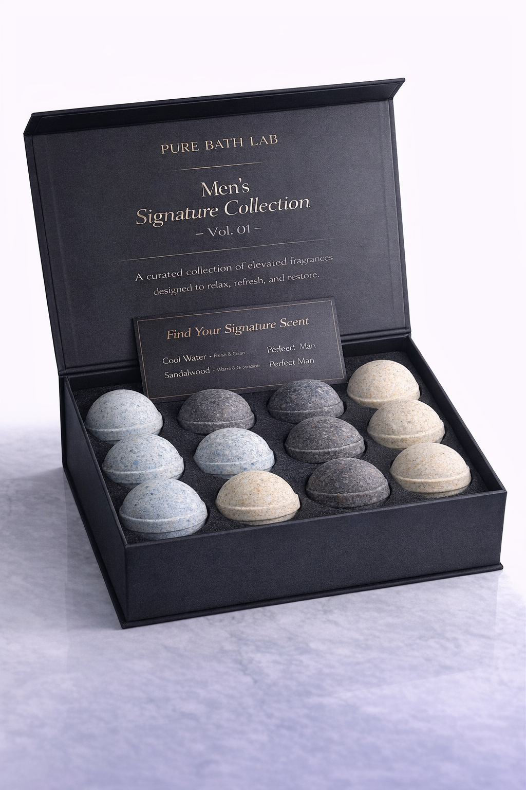 Men's Luxury Spa Gift Set – 14 Bath Bombs & Premium Self-Care Kit