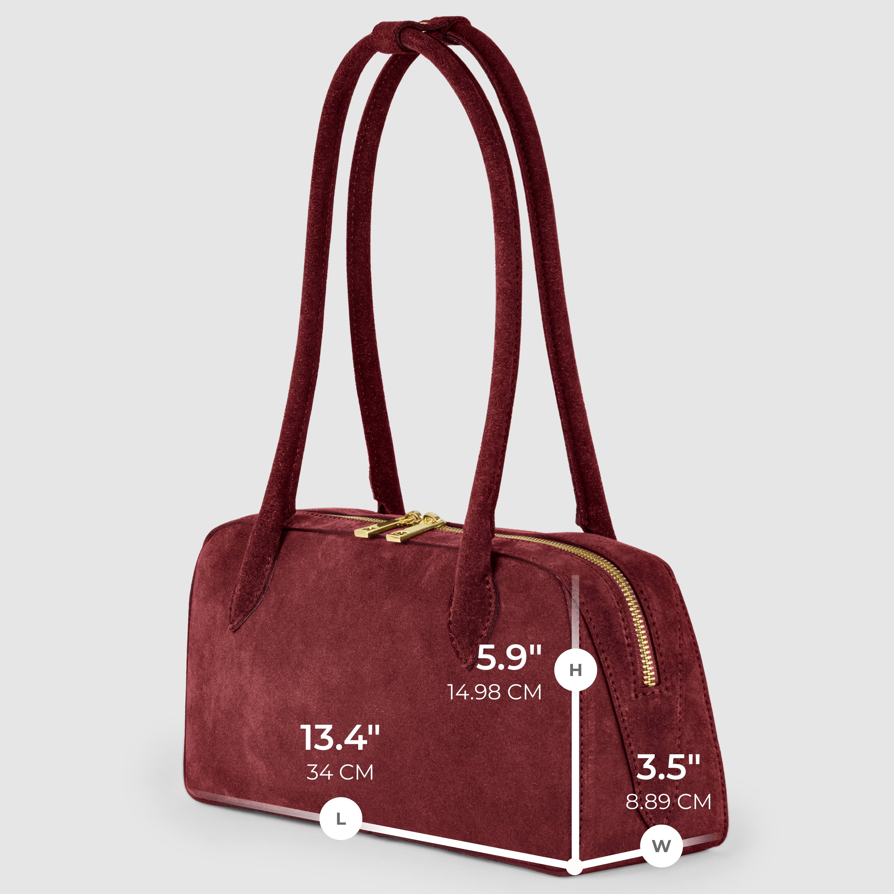 Italian Genuine Suede Shoulder Bag | Pavia