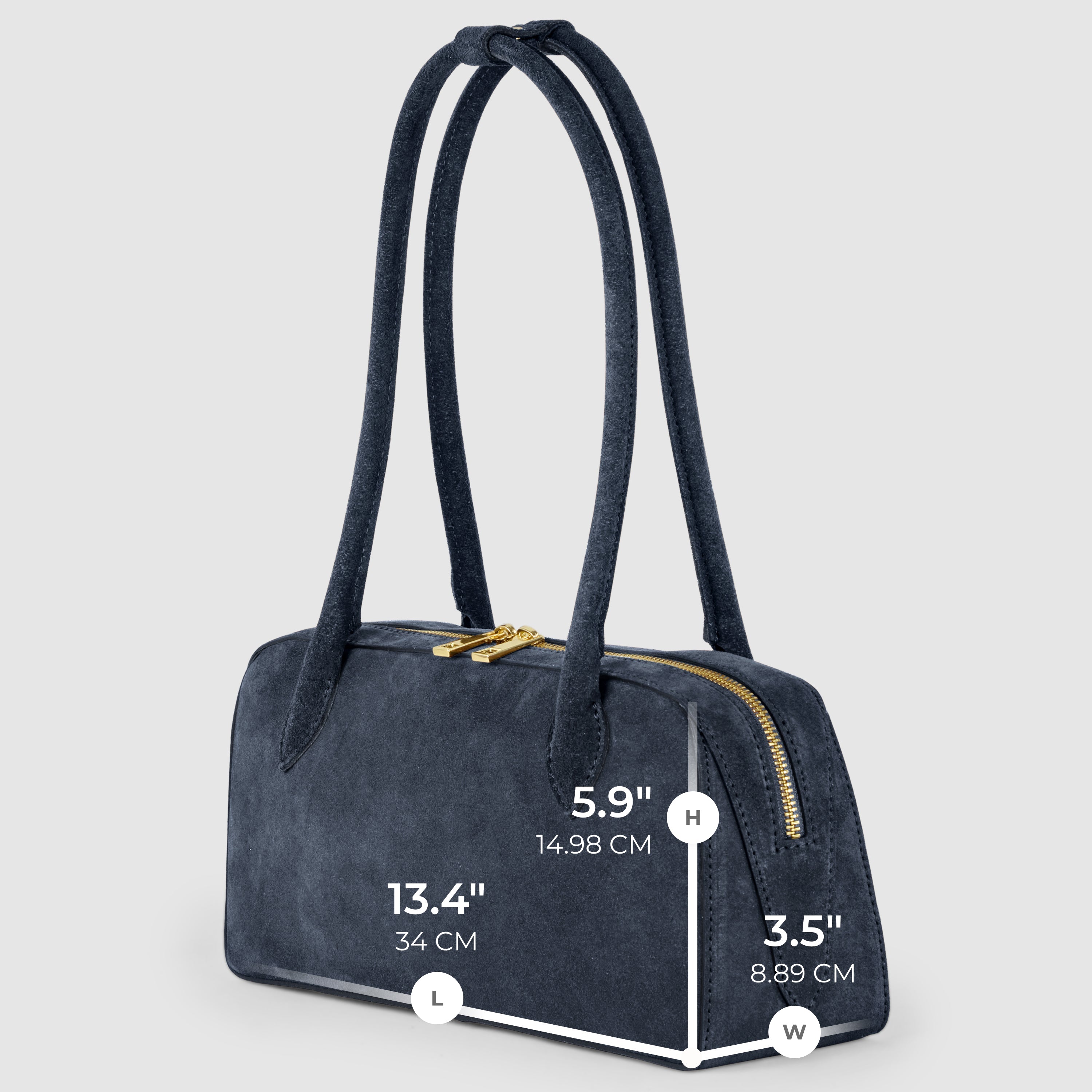 Italian Genuine Suede Shoulder Bag | Pavia