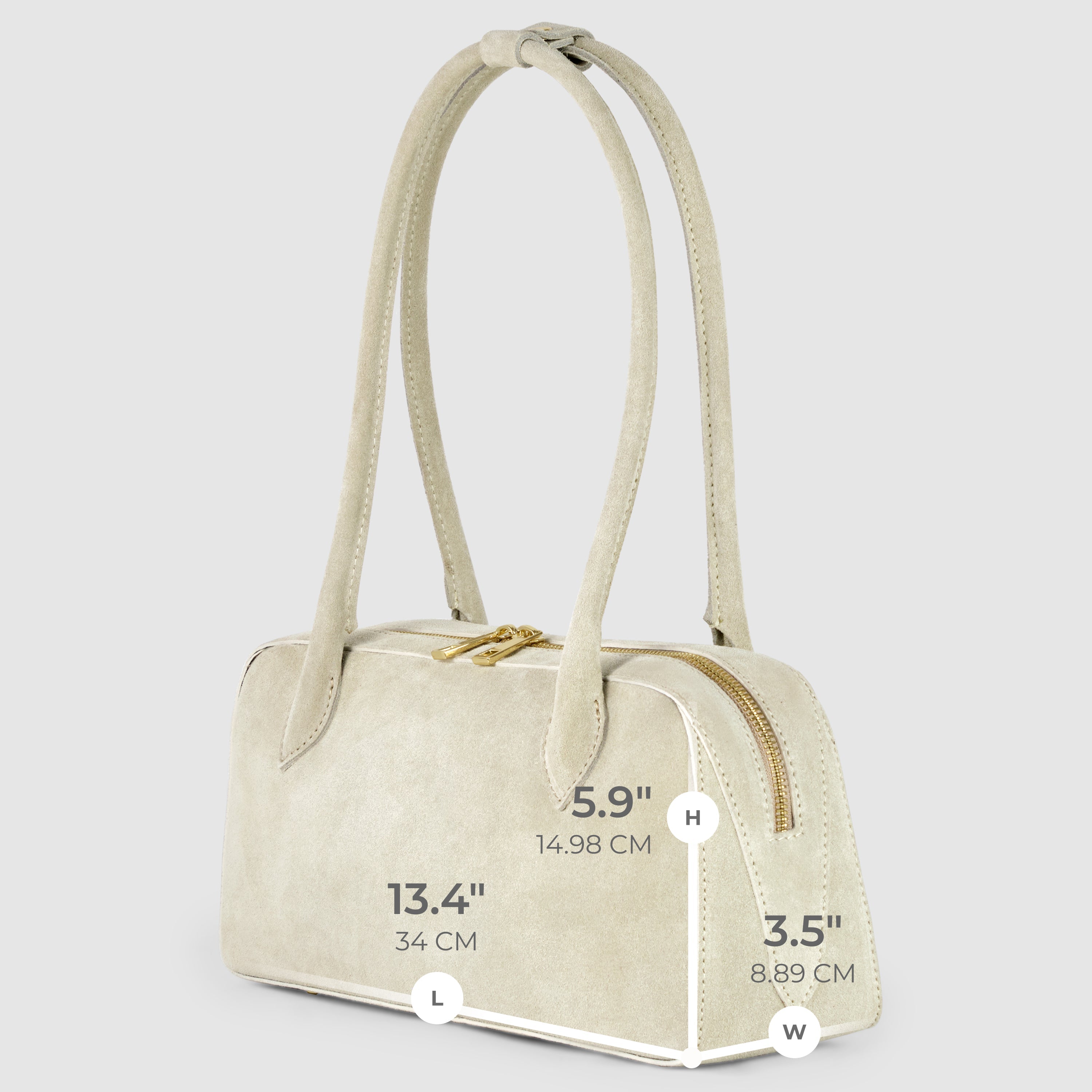 Italian Genuine Suede Shoulder Bag | Pavia
