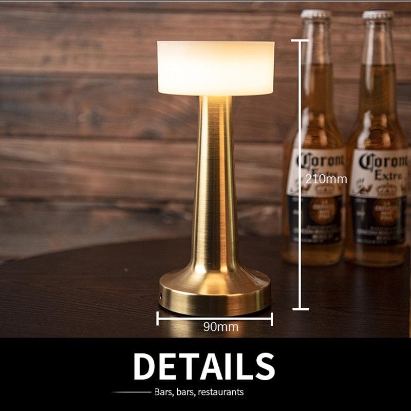 USB Dimming LED Table Lamp with Wireless Charging