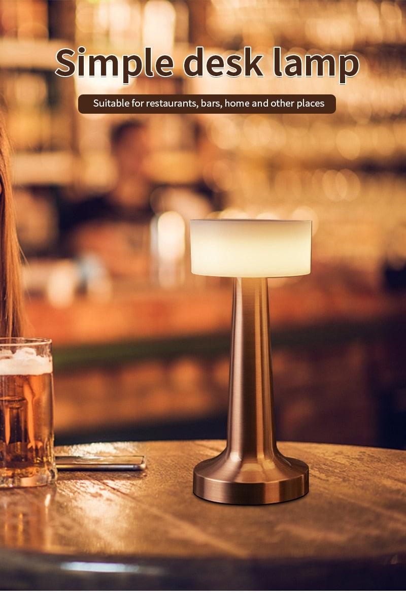 USB Dimming LED Table Lamp with Wireless Charging