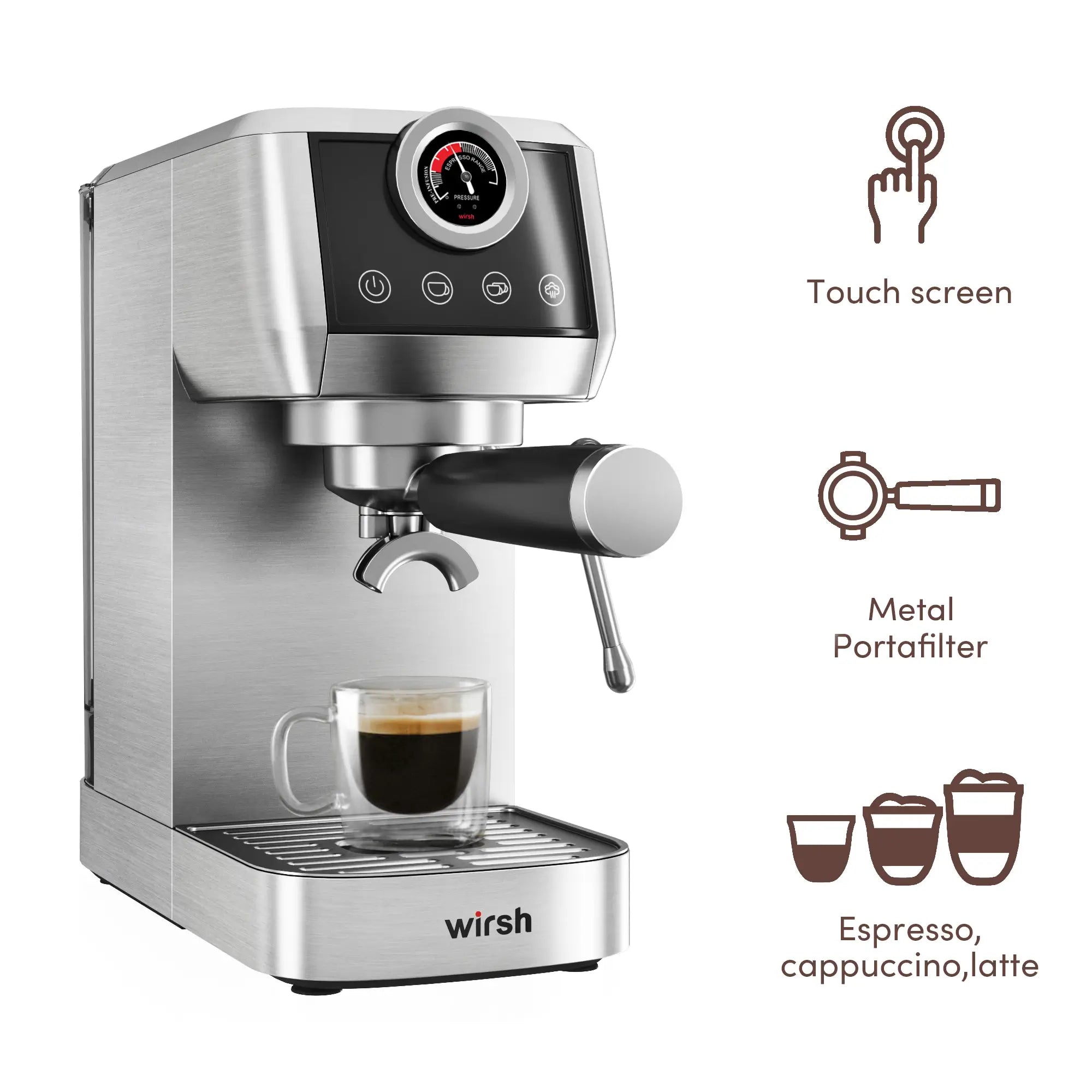 Wirsh 20 Bar Espresso Machine